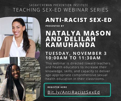 Teaching Sex Ed Anti Racist Sex Ed Saskatchewan Prevention Institute