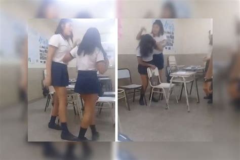 VIDEO Bullyng al palo una adolescente amenaza y golpea a su compañera