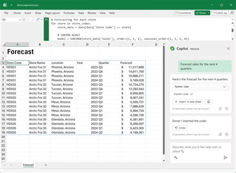 Microsoft is even adding Copilot support for Python in Excel very soon ...