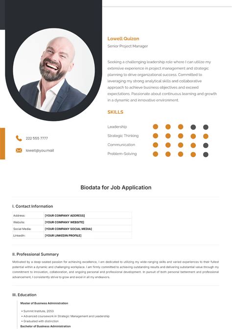 Free Biodata Templates To Edit Online And Print