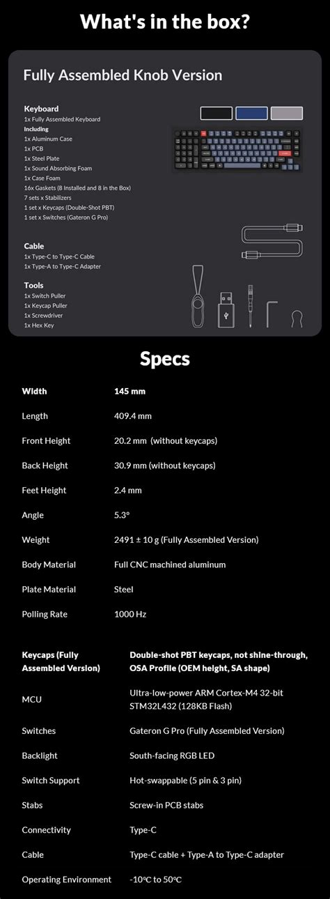 Keychron Q Hot Swappable Rgb Black Mechanical Keyboard Gateron G Pro Red Q M Mwave