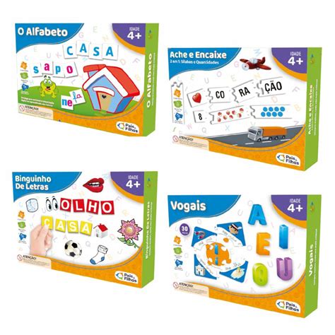 Brinquedos Para Alfabetizacao - Brinquedos Educativos Alfabetizacao O Alfabeto + Aprender Vogais ...