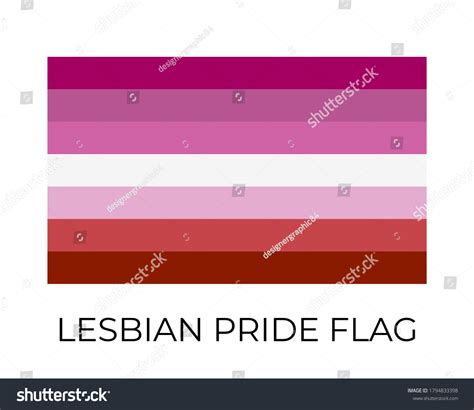 Lesbian Pride Flag Symbol Lgbt Community Stock Vector Royalty Free 1794833398 Shutterstock
