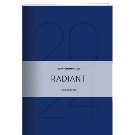 Ежедневник датированный Канц-Эксмо Radiant А5 176л, плотность бумаги ...