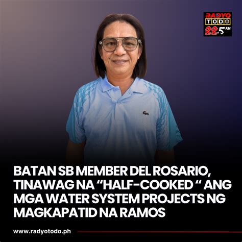 radyo tinawag ni batan sangguniang bayan member eric del rosario na