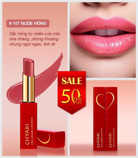 SON DƯỠNG 107 NUDE HỒNG Chyaki vn