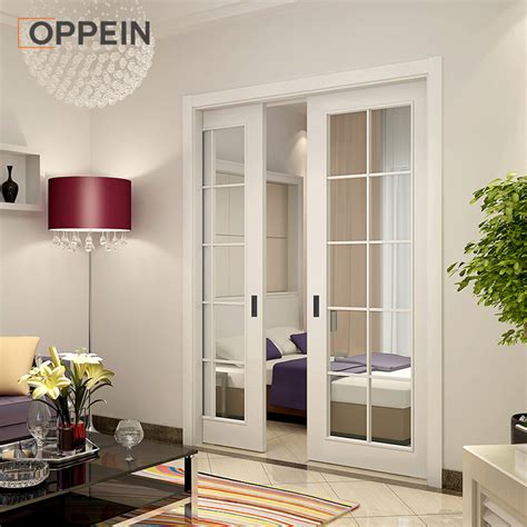 Oppein Modern Aluminum Interior Noiseless Sliding Door China Sliding