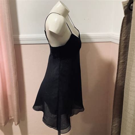 Victoria S Secret Intimates Sleepwear Vintage Victorias Secret Lingerie Babydoll Black