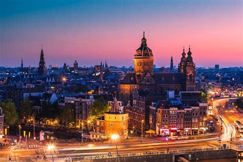 amsterdam, Nederland, Amsterdam, Netherlands, City, Night, Sunset, Home
