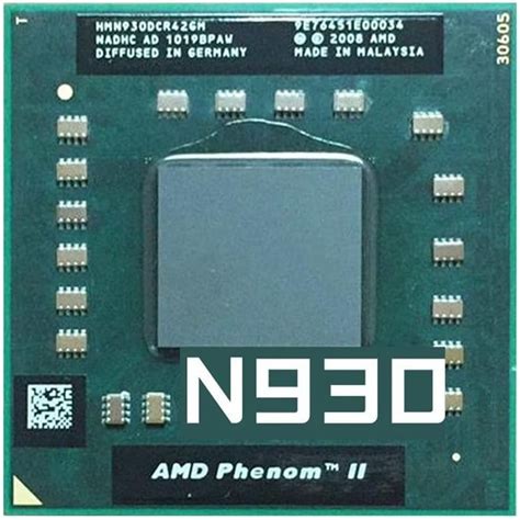 AMD Phenom II N930 Laptop CPU Procesador móvil de 4 núcleos y 4 Hilos 2 ...