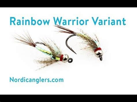 Fly Tying instruction on how to tie the Rainbow Warrior Variant mayfly