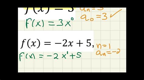 Concepto De Funci N Polinomial Youtube