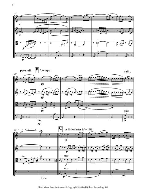 ﻿delibes Flower Duet From Lakme Sheet Music For String Quartet