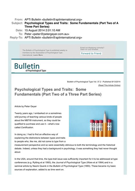 Pdf The Bulletin Of Psychological Type Volume 37 Issue 2