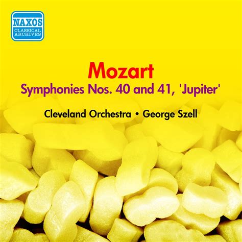 Mozart W A Symphonies Nos Szell Album Par George