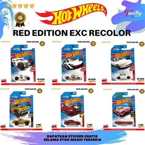 Jual Hot Wheels Red Edition Kmart Exc Recolor Factory Sealed Fs Pilih Shopee Indonesia
