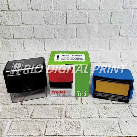 Stempel Trodat Persegi Uk X Mm Rio Digital Printing Palu