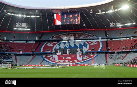 Muenchen Deutschland 19 Gennaio 2024 Die Buehne Vor Der Nordkurve