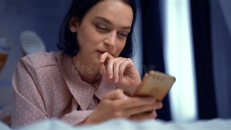 Pretty Brunette Girl In Love Chatting With Boyfriend Female Model Stock Video Video Of Erotic