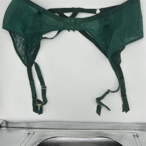 Dita Von Teese Lingerie Madam X Suspender Belt In Eme Gem