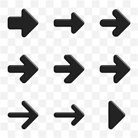 set arrow psd high quality  psd templates