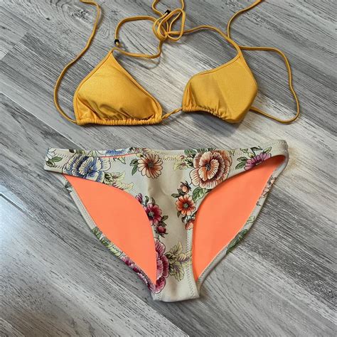 Triangl Floral Bikini Depop