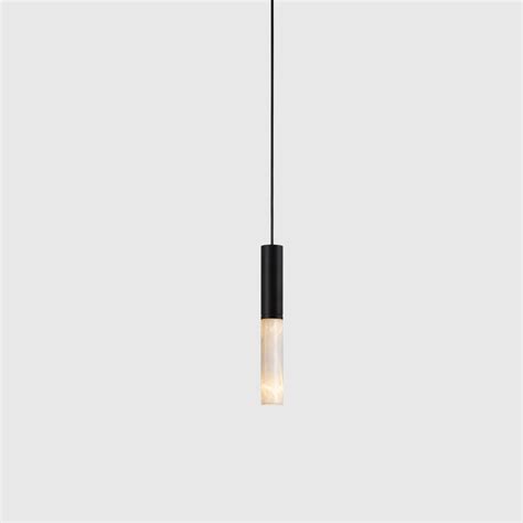 Oran pendant stone long cylinder, black - Love That Design
