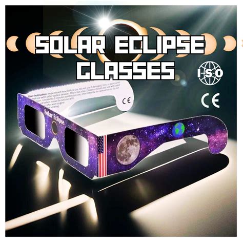 2024 Solar Eclipse Glasses Solar Eclipse Glasses Ce And Iso Certified