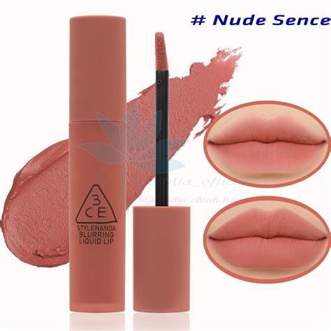 Mua Son 3CE Blurring Liquid Lip Nude Scene Màu Hồng Cam Nude Ấm Tây