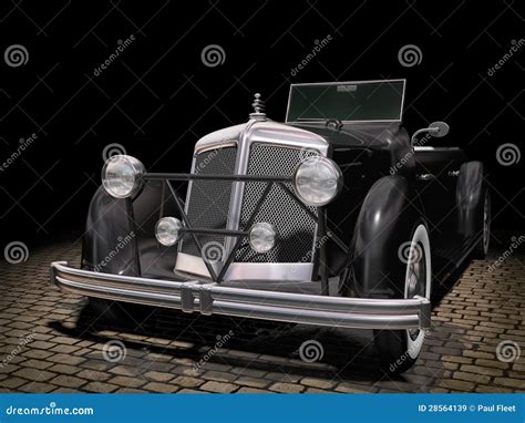 Vintage Black Car Royalty-Free Stock Photography | CartoonDealer.com ...