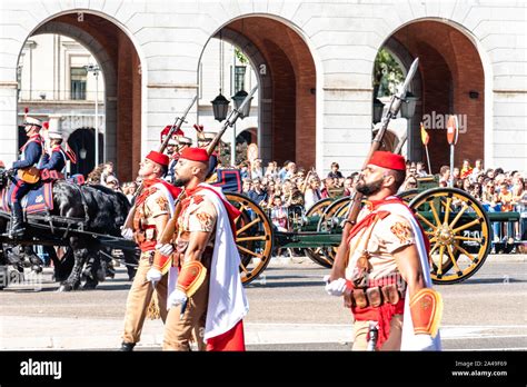 Madrid Spain October 12 2019 Spanish Army Marching During Spanish