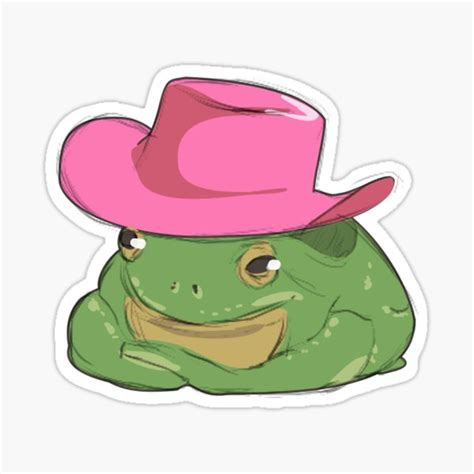 Frog With Cowboy Hat Drawing