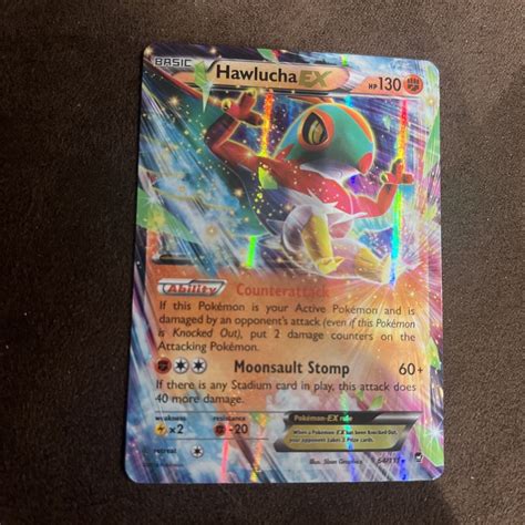 Psa Mint Hawlucha Ex Holo Rare Xy Furious Fists Pokemon Card