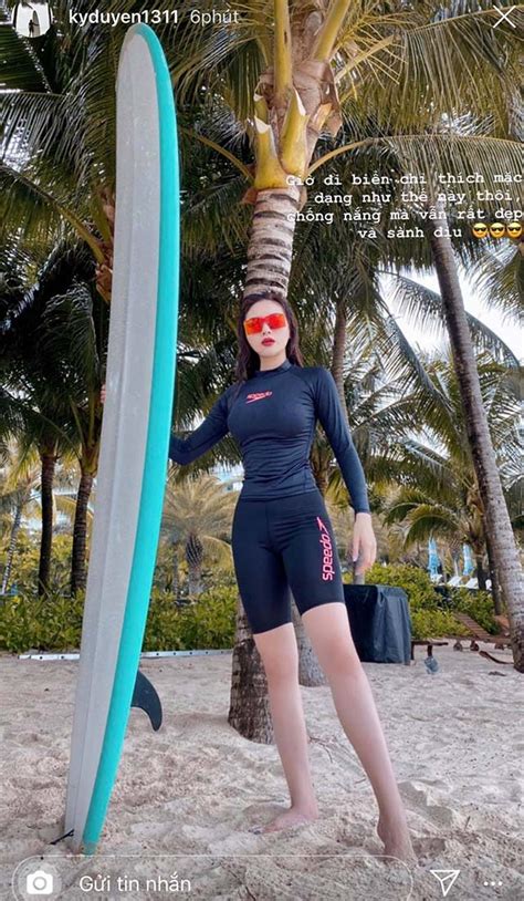 Chán khoe thân hình nuột nà Kỳ Duyên diện bikini kín triệt để vì lí do nàng nào cũng sợ