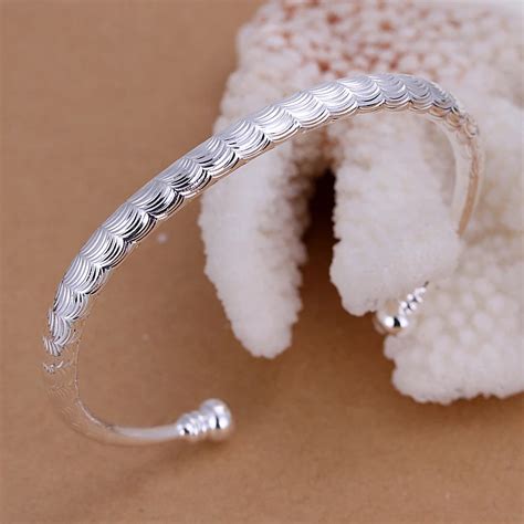 B156 Top Quality Silver Plated Stamped 925 Jewelry Grind Sand With