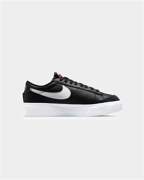 Nike Womens Blazer Low Platform Blackwhiteblack Culture Kings