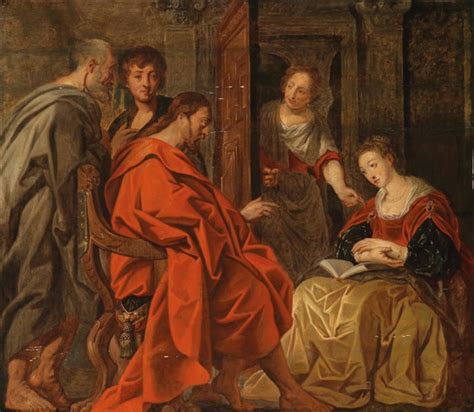 Christus Bei Maria Martha Und Lazarus By Jacob Jordaens On Artnet