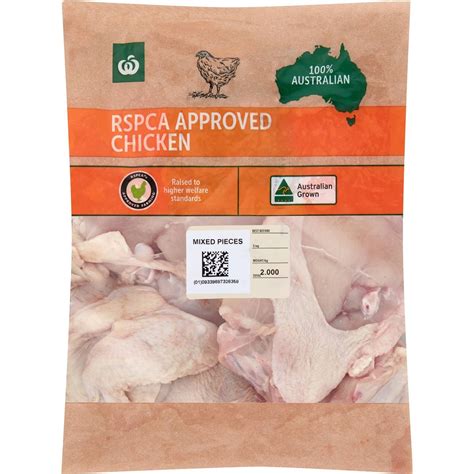 Woolworths Rspca Approved Chicken Mixed Pieces 2kg Woolworths