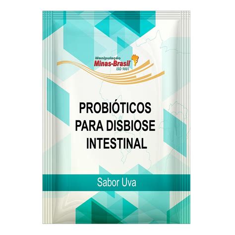 Medicamento Para Disbiose Intestinal - Sachê de Probióticos Para Disbiose Intestinal Com 60 Sachês Sabor Uva ...
