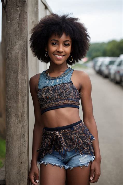 Captivating Portrait of a Beautiful African Girl with Stunning Features ...