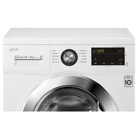 LG FWMT85WE 8kg/5kg Direct Drive Washer Dryer - WHITE - Appliance City