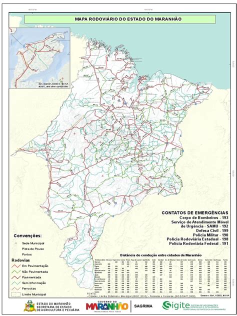 Mapa Rodoviário Do Maranhão Pdf