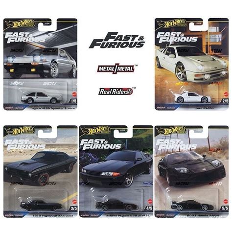 Hot Wheels ความเรวและความหลงใหล Toyota AE86 Honda NSX Nissan R32ยางลอเหลกอลลอยด HNW46 6E