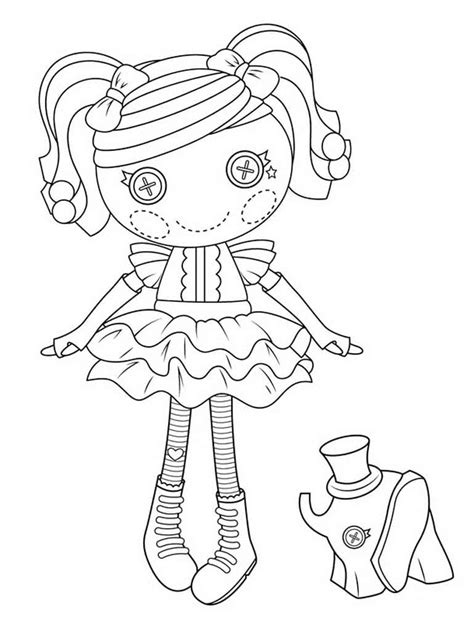 Раскраски с куклами Лалалупси Lalaloopsy - скачать и распечатать ...
