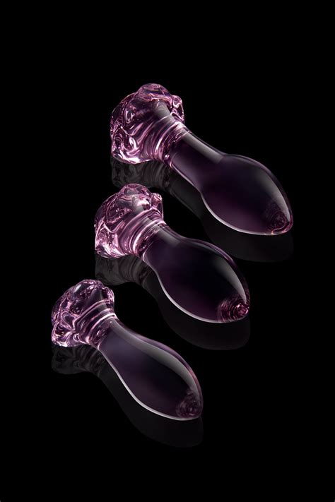 Dream Toys Glaze Glass Rosebud Anal Training Set Glass Dildos Hotlips Fi Latvia