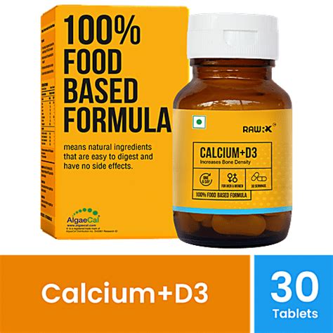 Buy Rawrx Calcium D3 Tablets With Vitamin C Increases Bone Density For Men And Women Online At