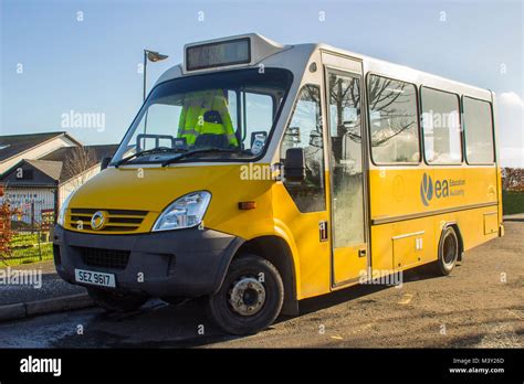 A coach in the local Education Authority livery used for transporting