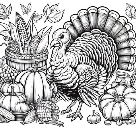Thanksgiving Desenhos - Thanksgiving - Desenhos para colorir - Grátis para imprimir