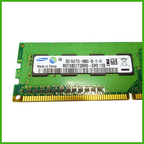 4GB(2x2GB)RAM Samsung M378B5773DH0-CH9 1Rx8 PC3-10600U-09-11-A1 DDR3 ...