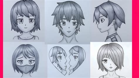 رسم انمي سهل تجمع افضل 6 رسمات انمي في قلم الرصاص خطوة بخطوة تعليم